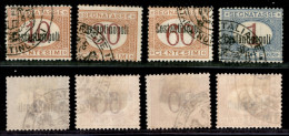Uffici Postali All'Estero - Levante - Costantinopoli - 1922 - Segnatasse (1/4) - 4 Valori - Senza Gomma - Other & Unclassified