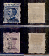 Uffici Postali All'Estero - Levante - Tientsin - 1918 - 10 Cent Su 25 (20) + 20 Cent Su 50 (21) Usati - Andere & Zonder Classificatie