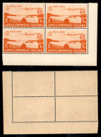 Colonie - Africa Orientale Italiana - 1938 - 60 Cent Posta Aerea (3) - Quartina Angolare Con Filigrana Lettere (8/10) A  - Altri & Non Classificati