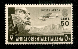 Colonie - Africa Orientale Italiana - 1938 - 50 Cent Pittorica Posta Aerea (2) - Gomma Originale - Autres & Non Classés