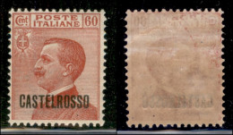 Colonie - Castelrosso - 1922 - 60 Cent Michetti (8) - Gomma Originale (100) - Altri & Non Classificati