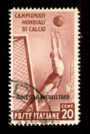 Colonie - Egeo - Emissioni Generali - 1934 - 20 Cent Calcio (75) - Usato - Autres & Non Classés