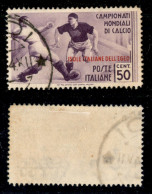 Colonie - Egeo - Emissioni Generali - 1934 - 50 Cent Calcio (77) Usato (110) - Sonstige & Ohne Zuordnung