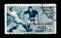 Colonie - Egeo - Emissioni Generali - 1934 - 1,25 Lire Calcio (78) - Usato - Andere & Zonder Classificatie