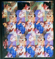 HOLANDA - IVERT 1563/66 BLOQUE CON 5 SERIES NUEVOS ** - NAVIDAD AÑO 1996 - Unused Stamps