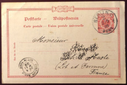 Allemagne, Entier-carte, Cachet Berlin F 2.5.1899 - (N397) - Cartes Postales