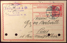 Autriche, Entier Carte - De VIENNE 4.9.1911 - (N398) - Tarjetas