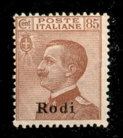 Colonie - Egeo - Rodi - 1922 - 85 Cent Michetti (13) - Gomma Originale - Andere & Zonder Classificatie