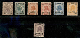 Colonie - Eritrea - 1922 - Soprastampati (54/60) - Serie Completa - Gomma Integra - Other & Unclassified