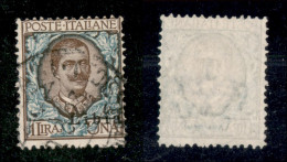 Colonie - Libia - 1915 - 1 Lira Floreale (10 Varietà) Usato - Soprastampa A Destra - Non Catalogato - Other & Unclassified