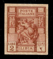 Colonie - Libia - 1924 - 2 Lire (43b) Non Dentellato - Senza Gomma - Other & Unclassified