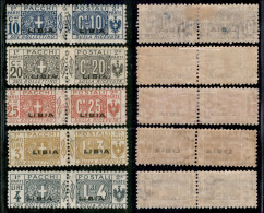 Colonie - Libia - 1915/1924 - Pacchi Postali (2/4+8/9) - Insieme Di 5 Valori - Gomma Originale (136) - Andere & Zonder Classificatie