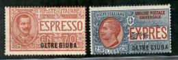 Colonie - Oltre Giuba - 1926 - Espressi (1/2) - Serie Completa - Gomma Integra - Andere & Zonder Classificatie
