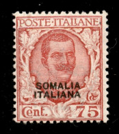 Colonie - Somalia - 1926 - 75 Cent Floreale (98) - Gomma Originale - Andere & Zonder Classificatie