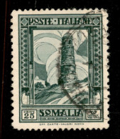 Colonie - Somalia - 1932 - 25 Cent Pittorica (172a) Usato - Dentellato 14x12 - Autres & Non Classés