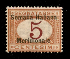 Colonie - Somalia - 1906 - 5 Cent Segnatasse (1) - Gomma Integra - Ben Centrato - Sonstige & Ohne Zuordnung