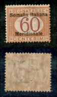 Colonie - Somalia - 1906 - 60 Cent (7) - Gomma Originale (100) - Other & Unclassified