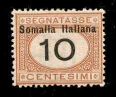 Colonie - Somalia - 1926 - 10 Cent  Segnatasse (42) - Gomma Integra - Ottimamente Centrato - Autres & Non Classés