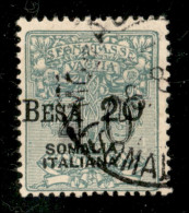 Colonie - Somalia - 1924 - 20 Besa Su 40 Cent Segnatasse Vaglia (2 Varietà B) Usato - Soprastampa A Sinistra - Other & Unclassified