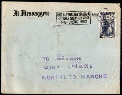Repubblica - Estratto Conto Giornali Con 1 Lira Italia Al Lavoro (635) Da Roma 3.VI.1952 - Other & Unclassified