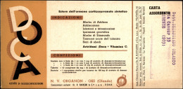 Repubblica - Doca - Organon Olanda - Cartoncino Pubblicitario (assorbente) - Other & Unclassified