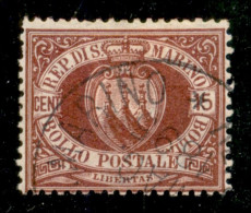 SAN MARINO - 1894 - 15 Cent Stemma (15) Usato - Otros & Sin Clasificación