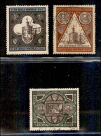 SAN MARINO - 1894 - Palazzo Del Governo (23/25) - Serie Completa Usata - Ottima Centratura - Otros & Sin Clasificación