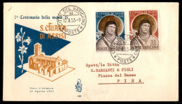 VATICANO - S. Chiara D'Assisi Serie Completa (169/70) Su FDC - Other & Unclassified