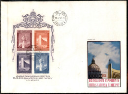 VATICANO - Foglietto Expo Di Bruxelles (BF2) Su FDC - Otros & Sin Clasificación