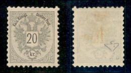 EUROPA - AUSTRIA - 1883 - 20 Kreuzer (48) - Gomma Originale - Andere & Zonder Classificatie