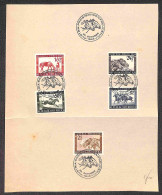 EUROPA - AUSTRIA - 1946 - Cavalli (785/789) - Serie Completa Su Foglio Con Annullo Primo Giorno - Otros & Sin Clasificación