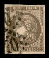 EUROPA - FRANCIA - 1870 - 30 Cent (42) Usato - A. Diena - Altri & Non Classificati