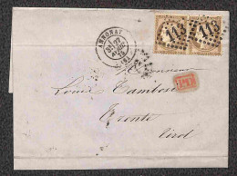EUROPA - FRANCIA - Due Lettere Da Annonay E Lione Per Trento Del 1875 - Difetti - Da Esaminare - Altri & Non Classificati
