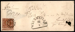 EUROPA - GERMANIA - 1854/1864 - Insieme Di Cinque Letterine Affrancate Con 6 Kreuzer Cifra (5 - Due) + 9 Kreuzer Cifra ( - Altri & Non Classificati