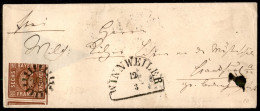 EUROPA - GERMANIA - 1854/1864 - Insieme Di Cinque Letterine Affrancate Con 6 Kreuzer Cifra (5 - Due) + 9 Kreuzer Cifra ( - Otros & Sin Clasificación