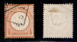 EUROPA - GERMANIA - 1872 - 1/2 Groschen (3) Usato - Molto Bello - Altri & Non Classificati
