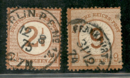 EUROPA - GERMANIA - 1874 - Soprastampati (29/30) - Serie Completa - Usati - Other & Unclassified