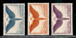 EUROPA - SVIZZERA - 1924 - Posta Aerea (189/191 X) - Serie Completa - Gomma Originale - Andere & Zonder Classificatie