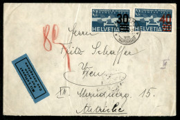 EUROPA - SVIZZERA - Aerogramma Da Zurigo A Vienna Del 21.4.37 - Other & Unclassified