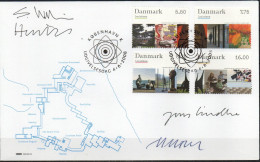 Martin Mörck. Denmark 2008. Art Museum Louisiana, Copenhagen. Michel 1497 - 1500 FDC. Signed. - FDC