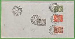 ZA1624 - VATICANO - FRANCOBOLLI Sassone # 15/18 Anno Santo - Su FOGLIO  1933 - Airmail