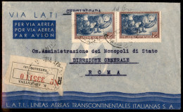 OLTREMARE - ARGENTINA - 1941 (23 Maggio) - LATI - Aerogramma Raccomandato Buenos Aires Roma - Andere & Zonder Classificatie