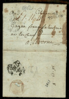 PREFILATELICHE - 1802 - Lettera Con Bollo 78 TOULON Per Livorno Con Manoscritto £.1.11.4 E Segno Di Tassa 18 - Al Verso  - Other & Unclassified