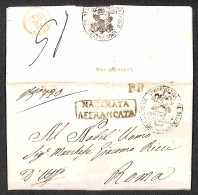 PREFILATELICHE - Civitanova + P.P. - Lettera Per Roma Del 4.7.1848 - Other & Unclassified