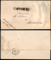 PREFILATELICHE - Carpineto - Lettera Per Montelanico Del 4.5.1872 - Alfani - Andere & Zonder Classificatie