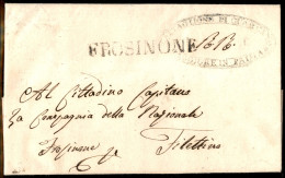 PREFILATELICHE - 1849 - Repubblica Romana - Battaglione Di Guarcino / Maggiore In Prima (Ovale) + RR A Penna - Lettera I - Sonstige & Ohne Zuordnung