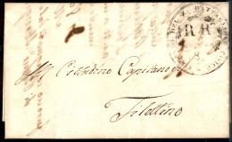 PREFILATELICHE - 1849 - Repubblica Romana - Battaglione Civico / Comando Del X / RR (Ovale) - Lettera In Franchigia Da G - Autres & Non Classés