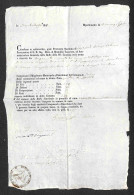 DOCUMENTI/VARIE - 1849 - Trinacria Di Polizzi - Documento Di Ricevuta - Sonstige & Ohne Zuordnung