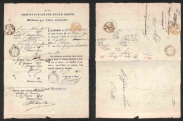 DOCUMENTI/VARIE - Richiamo Per Lettere Assicurate - 1872 - Orta Novarese 7 Luglio + Novara 7 Luglio + Milano Stazione 9  - Other & Unclassified