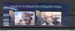 Label Transnistria 2023 Radio And Television In Transnistria 2v**MNH Corner - Fantasie Vignetten